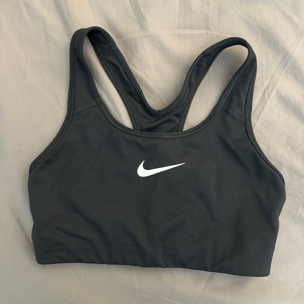 Nike Sports Bra Medium Support Sz M Black